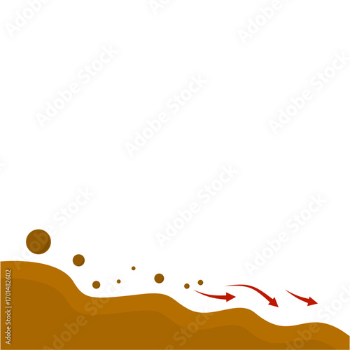 Erosion And Land Movement Symbol