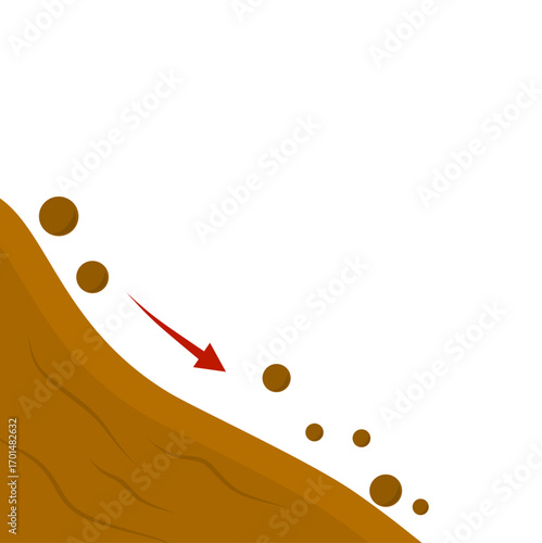 Erosion And Land Movement Symbol