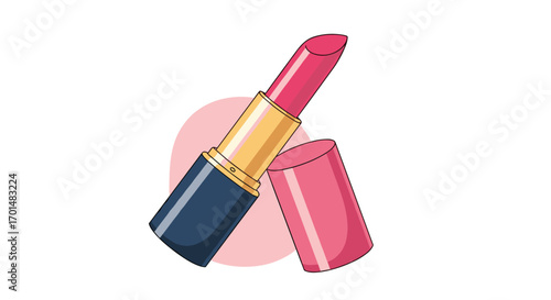 A vibrant pink lipstick for achieving a bold and beautiful look effortlessly