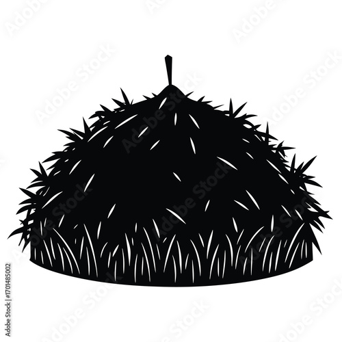 haystack vector silhouette design