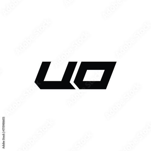 Free Download UO monogram logo design letter text name symbol monochrome logotype alphabet character simple logo - GFXLoad
