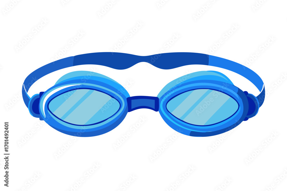 Fototapeta premium Blue swimming goggles