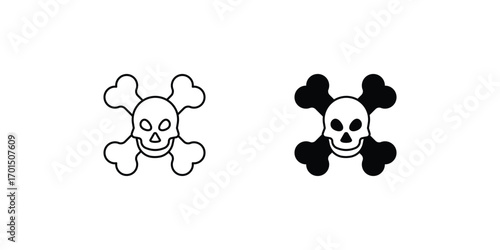 Lethal icon with white background vector stock illustration