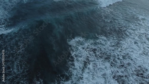 big waves on the open sea