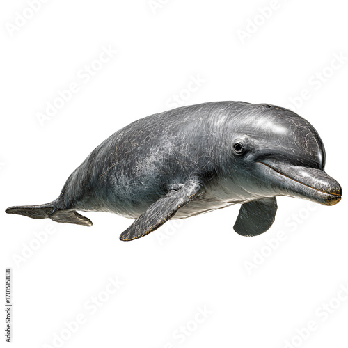 Amazon River Dolphin Isolated on Transparent Background