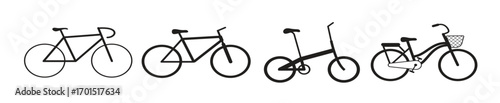 Bicycle icon design element suitable for websites, print design or app