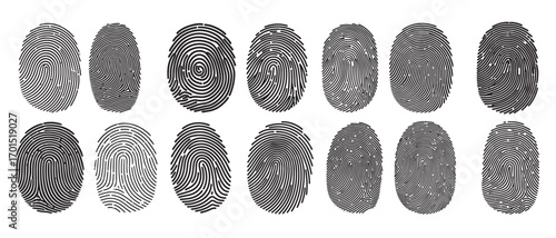  fingerprint silhouette white background