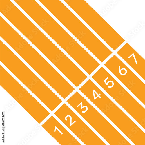 Vector layout template design for run, championship or any sports event. Poster design with abstract running track on stadium with lane. Run.
