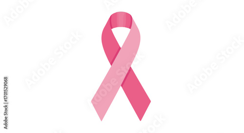 Pink Ribbon Symbolizes Breast Cancer Awareness, Advocating Hope and Support