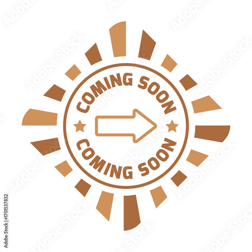 Coming Soon Icon, Rubber Stamp, Badge, Emblem, Label Etc