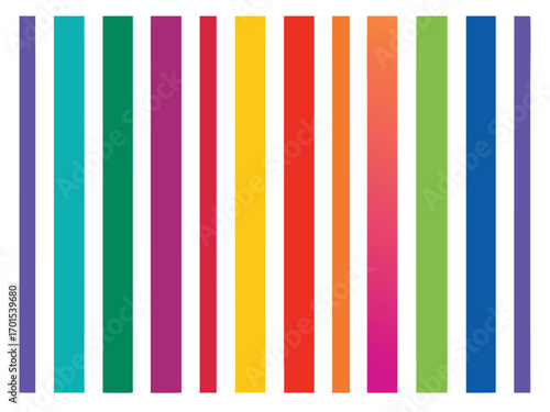 Vector art of colorful vertical stripes for modern design