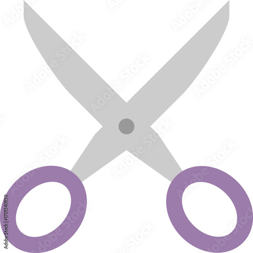 Open Lilac Scissors