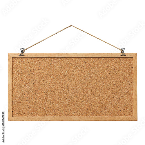 Cork bulletin board, hanging