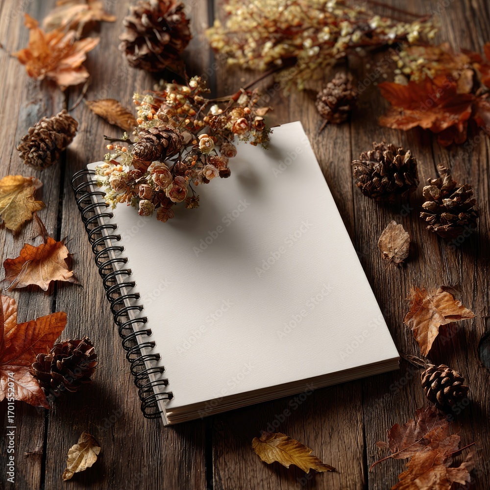 Fototapeta premium Autumn Journal Still Life
