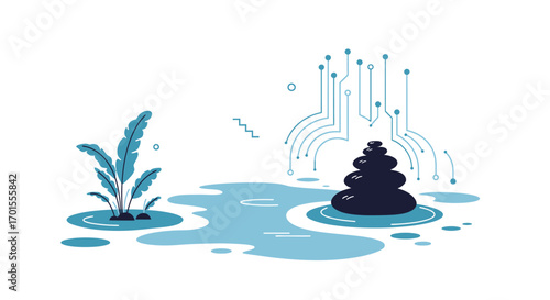 Optimistic AI-Powered Digital Sanctuary: Visualizing E-commerce Futures with Retro-Futuristic Data Insights