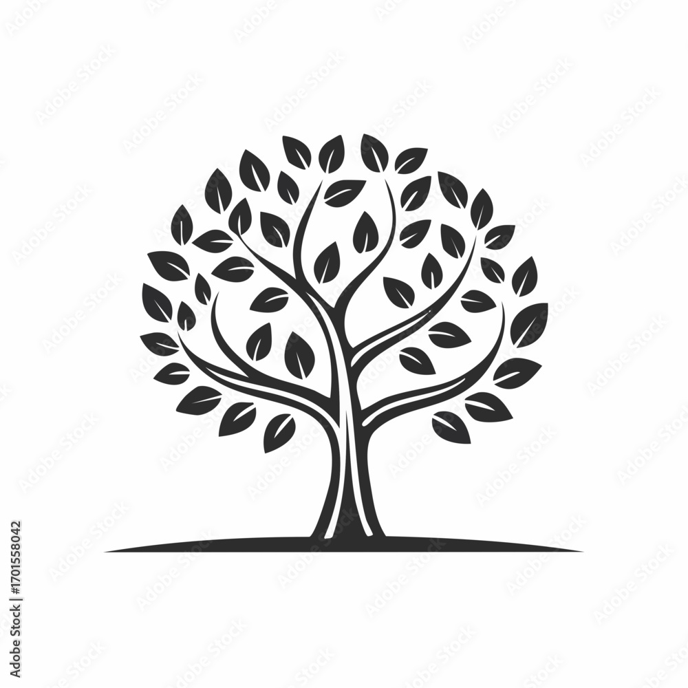 Obraz premium Elegant Tree of Life Illustration Nature, Growth, and Harmony