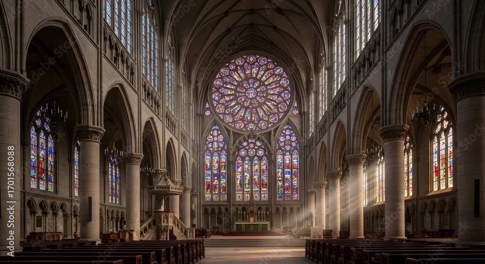 Fototapeta premium Photorealistic Whisk with Flour Particles in Mid-Air, Kitchen Baking Concept