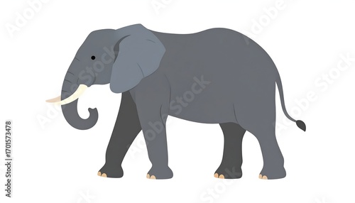 Fototapeta Naklejka Na Ścianę i Meble -  Side view of an elephant