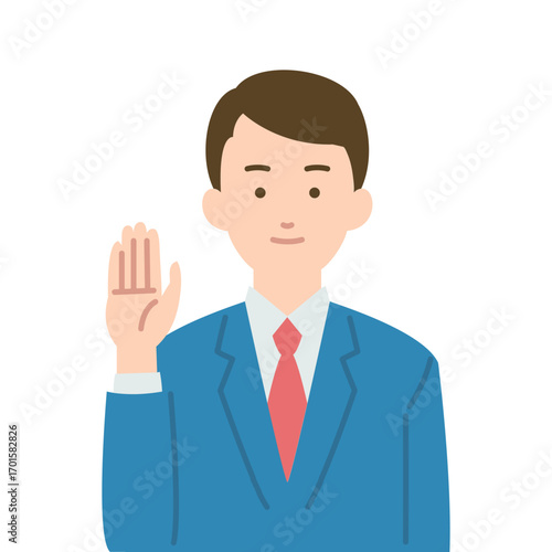 スーツを着た男性のイラスト