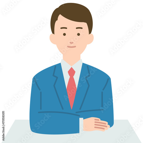 スーツを着た男性のイラスト