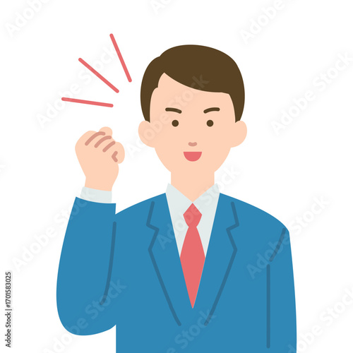 スーツを着た男性のイラスト