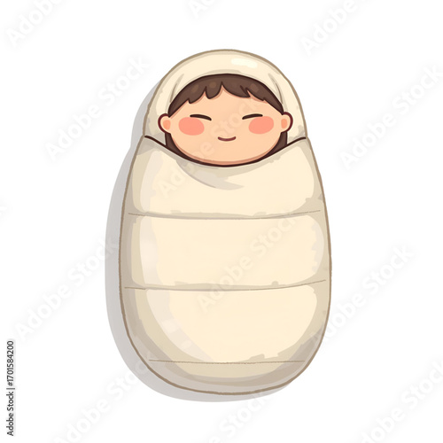 Sleeping bag vector