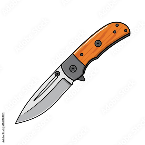 kitchen knife isolated on white