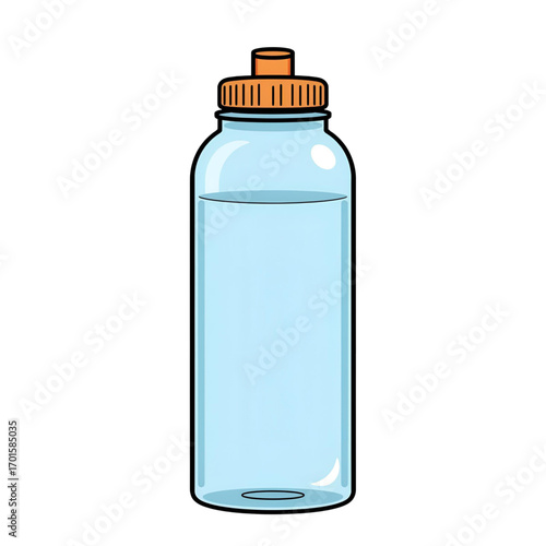 blue plastic bottle