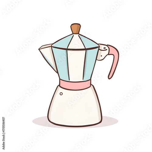 coffee maker on white background