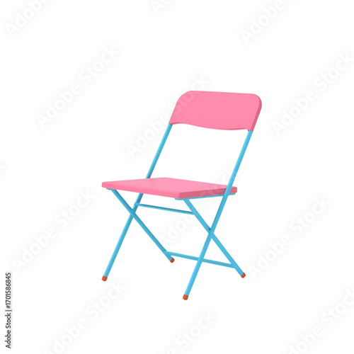 red plastic chair
