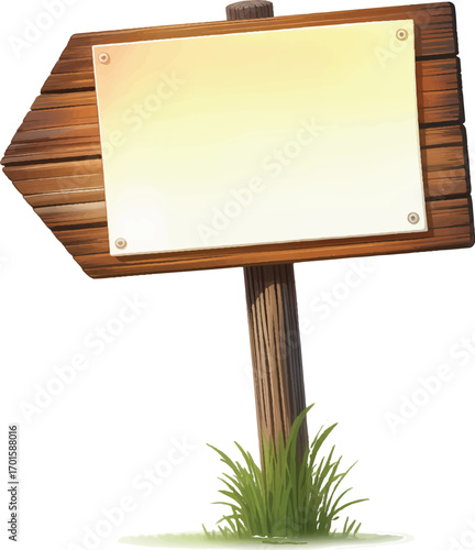 blank wooden sign