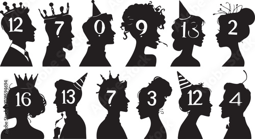 The hands vector illustration shows a woman's head silhouette with a brain inside, symbolizing the concept of a business idea with love