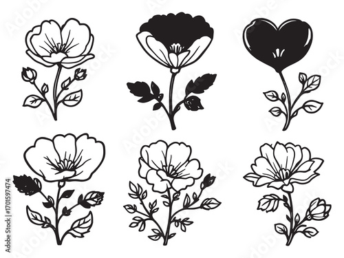 Bleeding Heart flowers sway with breeze