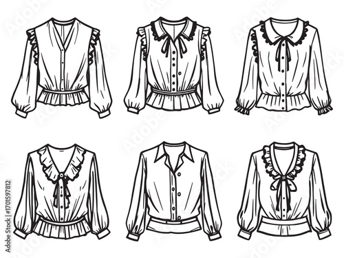 Blouse Classic Fashion Design Modern Look