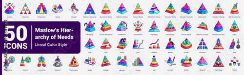Maslow's Hierarchy of Needs Bundle H50 Lineal Color
