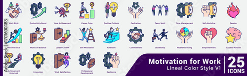 Motivation for work Bundle H25 V01 Lineal Color