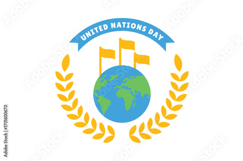 illustration International Day of United Nations vector illustration