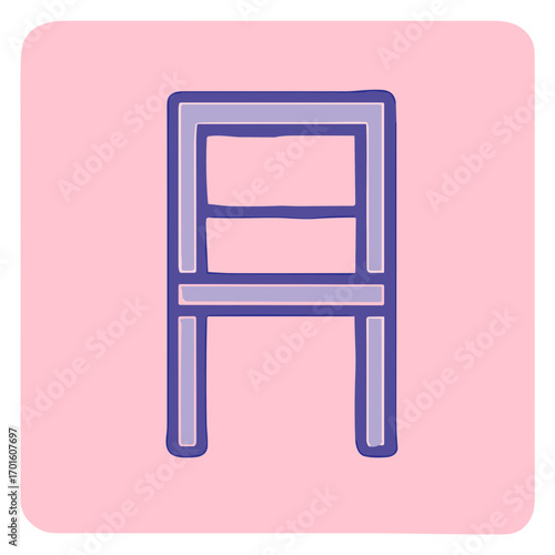 vector illustration of a chair