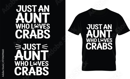 Aunt Loves Crabs Graphic seafood funny