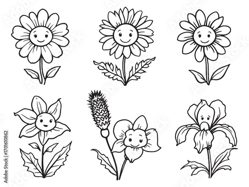Castor Leaf Cheerful Flower Garden Bliss
