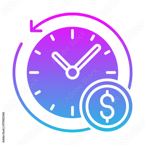 Free Download Time Is Money Icon - GFXLoad