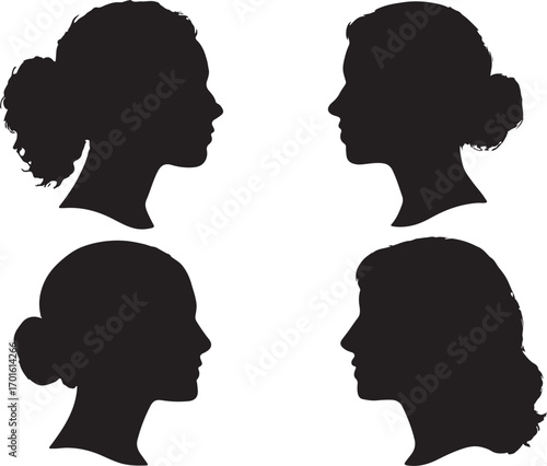 set silhouette of a woman