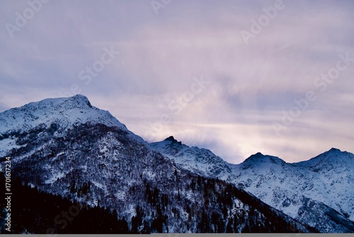 Spiti Vlley Himalayan mountains in winter