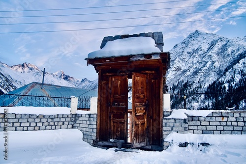 Spiti Vlley Himalayan mountains in winter