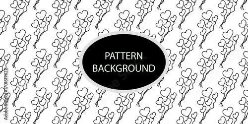 Popular outline love nature. doodle christmas concept, autumn, astract doodles pattern. for textile, paper gifting ox