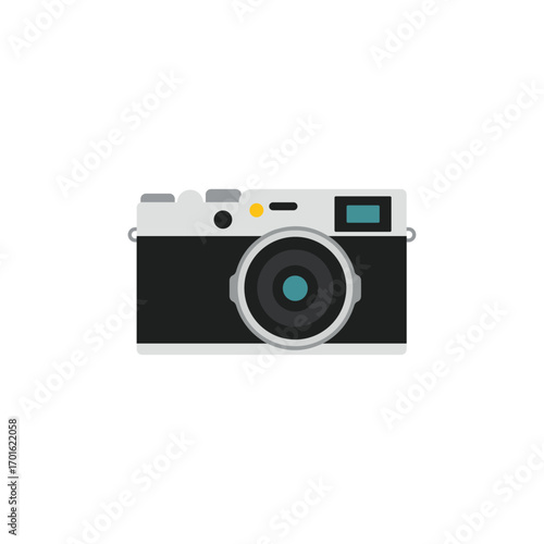 Flat Retro Camera Icon