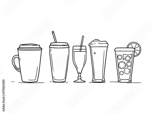 Fresh beverage cup healthy daily refreshment