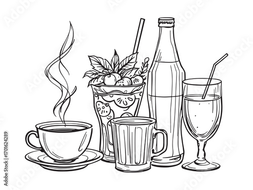 Fresh beverage cup natural taste delight