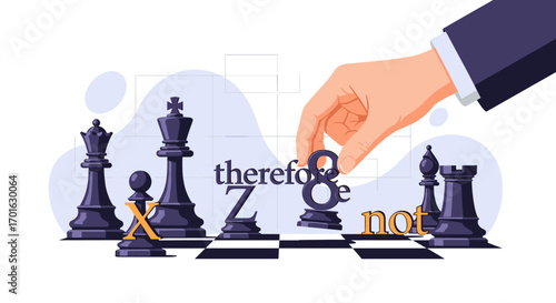 Business Strategy Chess Game Decision Making Concept.