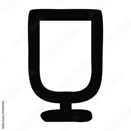 A sleek, modern LCD computer monitor displays a blank white screen, ready for content or advertisement